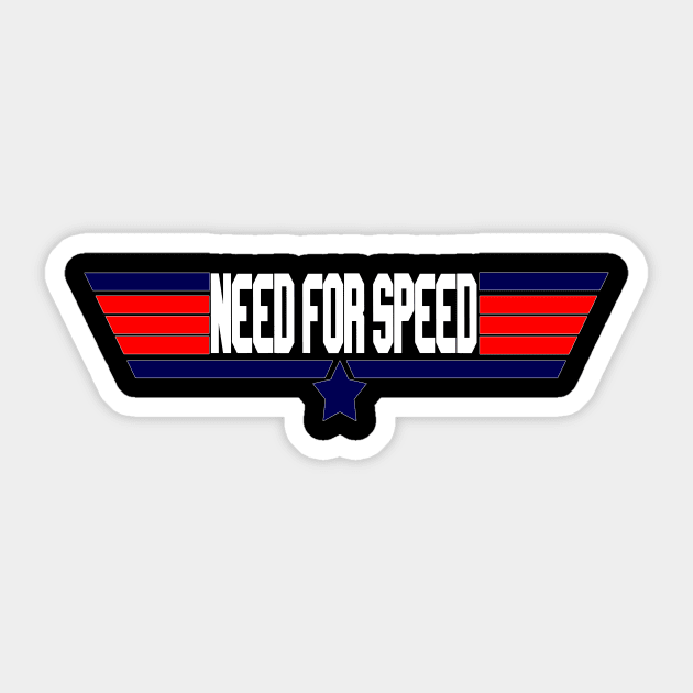 "Need for Speed" 80's action movie design Sticker by Yoda